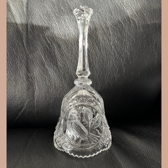 Hofbauer Byrdes Crystal Bell • Bleikristall Cut Glass • West Germany Vintage - Picture 2 of 7